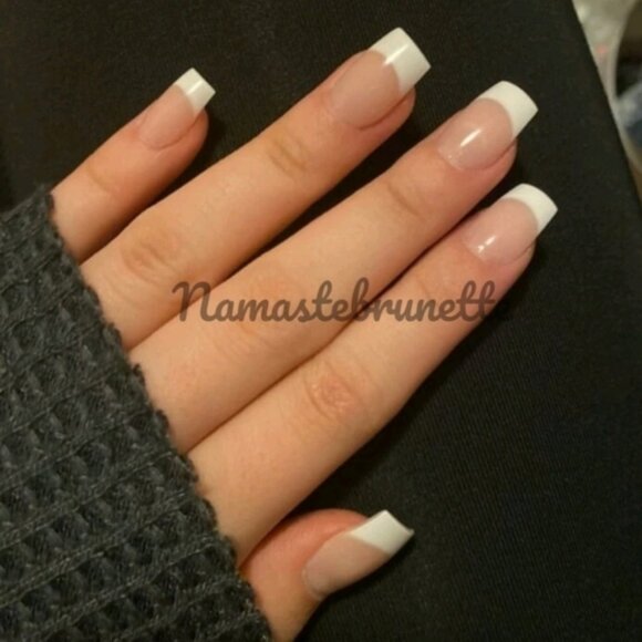 2/$16 French Manicure Press On Nails - Picture 5 of 16